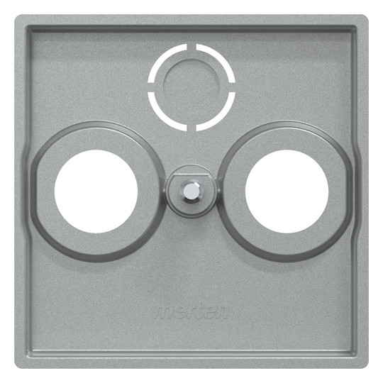 Zentralplatte Sat/TV/Radi System M alu Schraubbef 3f