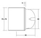 LED-Orientierungsleuchte 2W 3000K 35lm sw Konv 1LED elektr.Trafo IP20 Scheibe