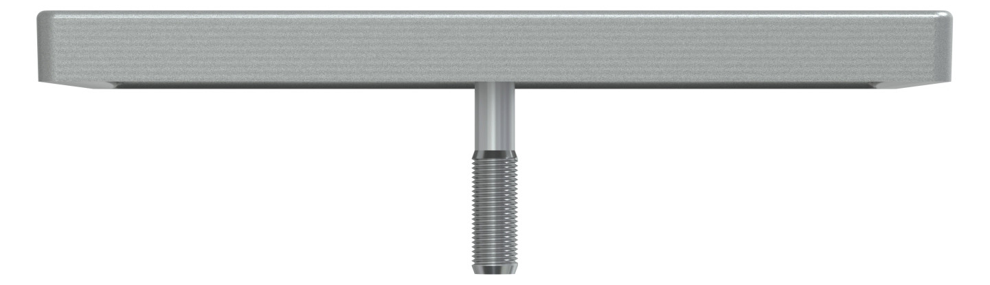 Zentralplatte Sat/TV/Radi System M alu Schraubbef 4f