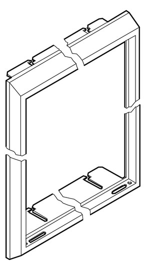 ABN Blendrahmen f.S49 RAL9016      GBR49 