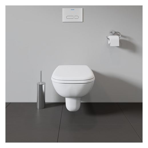 Duravit WC-Sitz D-Code ohne Absenkautomatik Scharniere Edelstahl, weiß