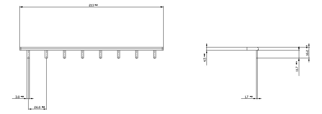 Phasenschiene 1ph 18mm 214mm 10qmm 50A Stift Isoliert