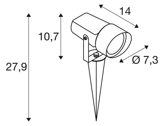 SLV SYNA SHADE SP GU10 rost      1012354 