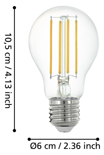 EGLO Leuchtmittel klar E27 1X6W    12226 