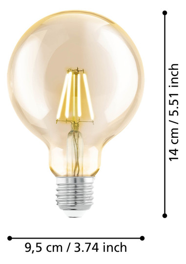 EGLO Leuchtmittel E27-LED G95 4W  110053 