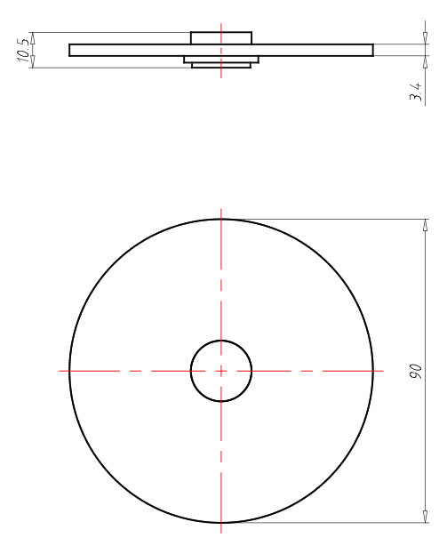 Schraubdeckel Kst hfr Ø90mm rnd Schraubdeckel