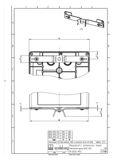 Spelsberg Mastschellen-Set   GEOS MSS-50 