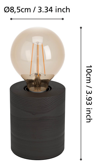 EGLO Tischleuchte/1 E27 Holz      900334 