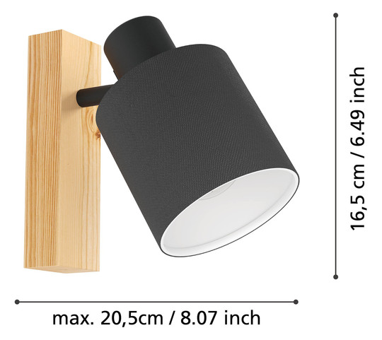 EGLO Spot BATALLAS braun, schwarz  99488 