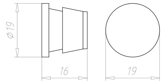 Rohrverschlussstopfen Kst Ø20mm Geeignet für f.flexible Rohre f.starre Rohre sw