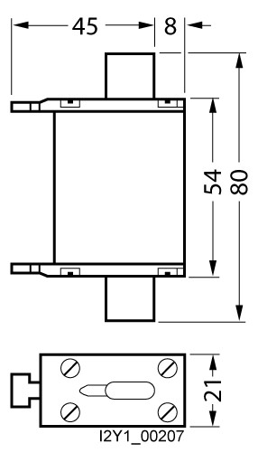 NH-Sicherungseinsatz 80A NH000 500VAC gG IMGL Isolierte Metallgrifflaschen (IMGL)