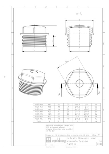 SPELS Würgenippel M63X1,5       20346301 