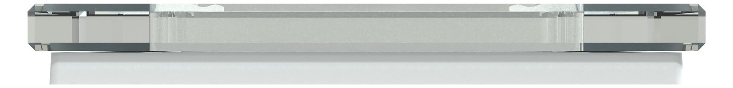 Rahmen 2f krws glz Glas f.GEB-K kristallweiß Unterputzmontage