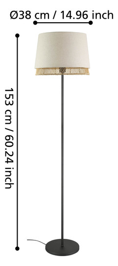 EGLO Stehleuchte/1 E27             43978 