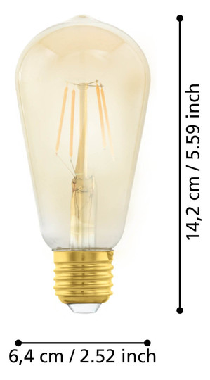 EGLO Leuchtmittel E27-LED ST64 4W 110055 