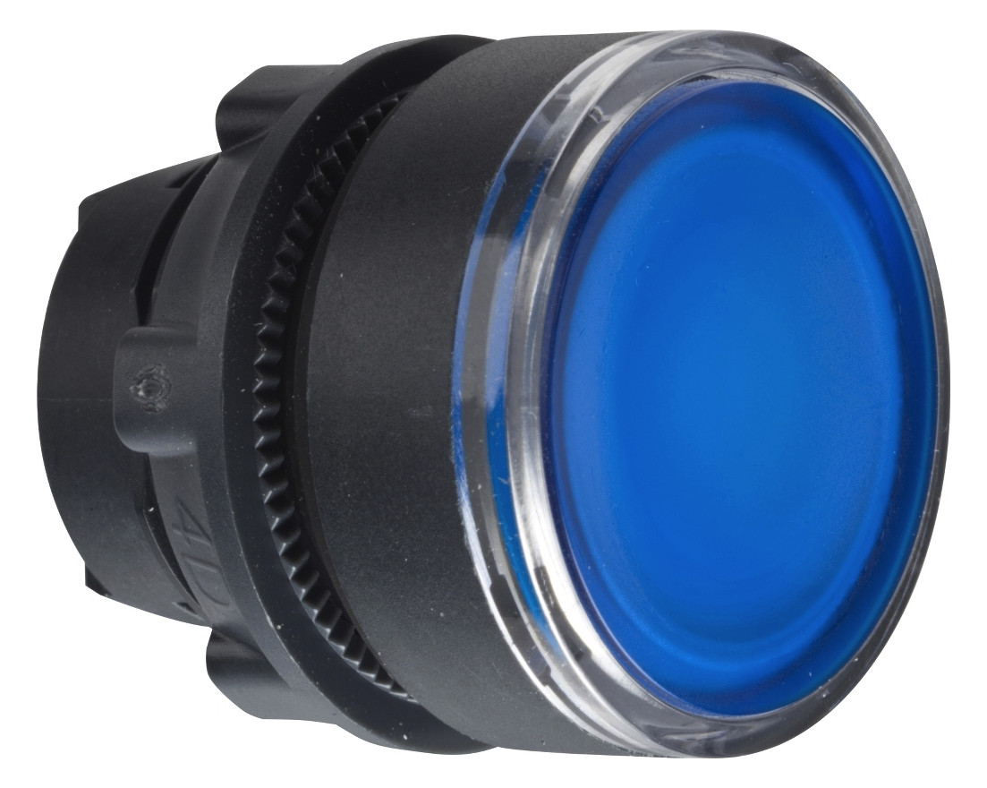 Drucktaster Front 1f bl bel.b Ø22mm rnd IP66 Geeignet für Beleuchtung Tastend