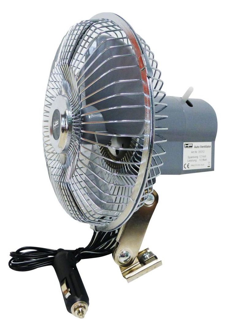 Bild Metall Ventilator 12V-12W mit Anschlussk abel - HP Autozubehör-0