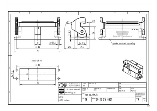 HART Anbaugehäuse            09200160301 
