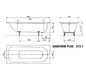 Kaldewei Badewanne SANIFORM PLUS 373-1 170x75cm, Standard, weiß