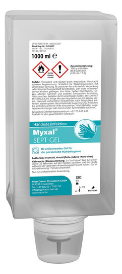 GREVEN-Händedesinfektion Myxal SEPT Gel - 1l