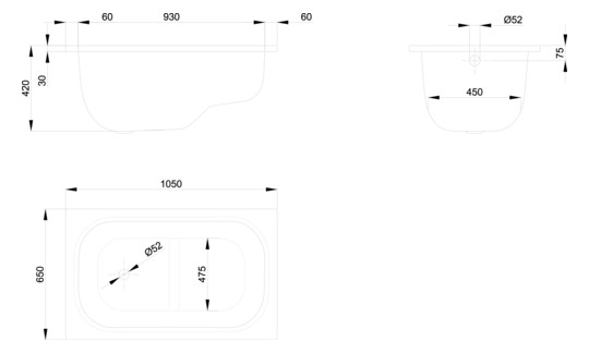 Badewanne 1050 BetteStep 105x65x42cm, jasmin