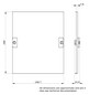 Schrank-Frontplatte 6HE B250xH300mm ST pulverbesch