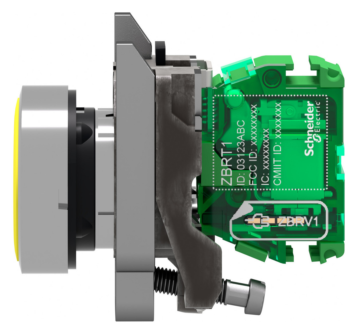 Drucktaster 1f ge rnd Ø22,5mm 1S IP30 fl Tastend
