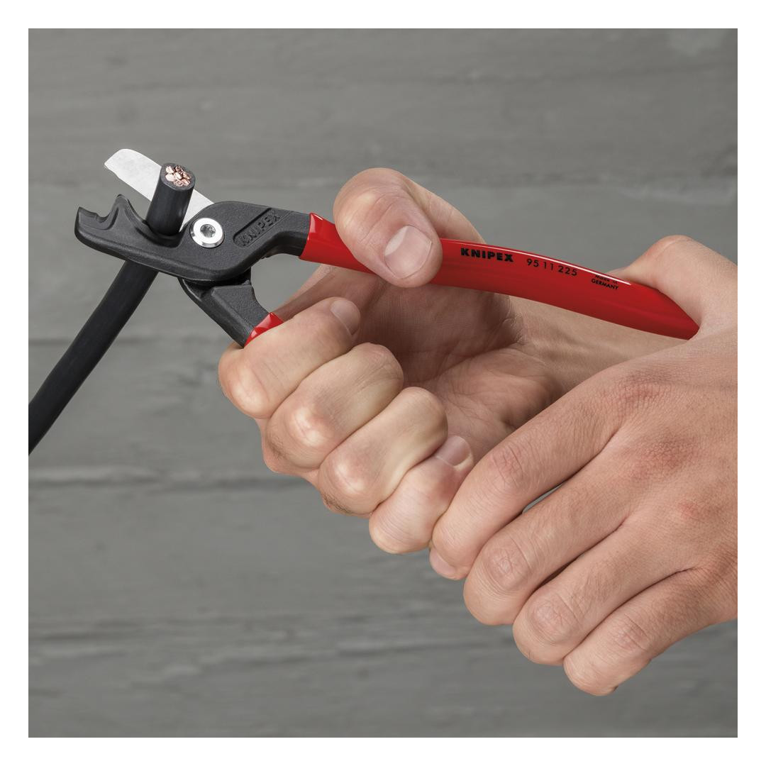 Bild Kabelschere SB mit Kunststoff-Griffen 22 5mm schlanke Kopfform KNIPEX-1