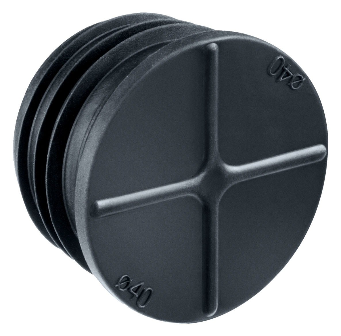 Rohrverschlussstopfen Kst Ø40mm Geeignet für f.flexible Rohre f.starre Rohre sw