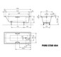 Kaldewei Badewanne PURO STAR 654 170x75cm, Antislip Perl-Effekt, pergamon