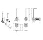 VitrA Bad Montage-Set für Modelle bis März 2018 V-Fit 75 mm, für Wand-WC