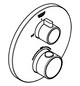 GROHE Fertigmontageset Grohtherm UP-Wannen-Thermostat, mit integrierter 2-Wege-Umstellung, rund, chrom