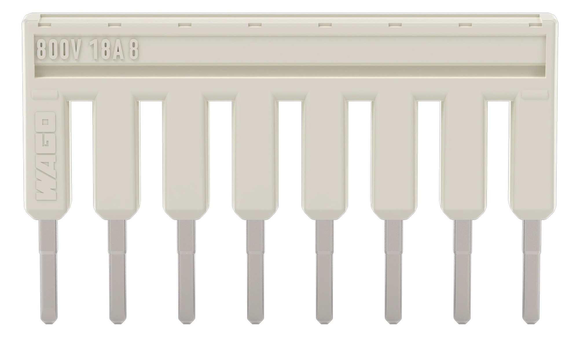 Querverbinder 8p Serie 2001 steckb isol 18A m.Berührungss