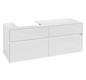 V&B Waschtischunterschrank Collaro 140x54,8x50cm, Waschtisch links, glossy white