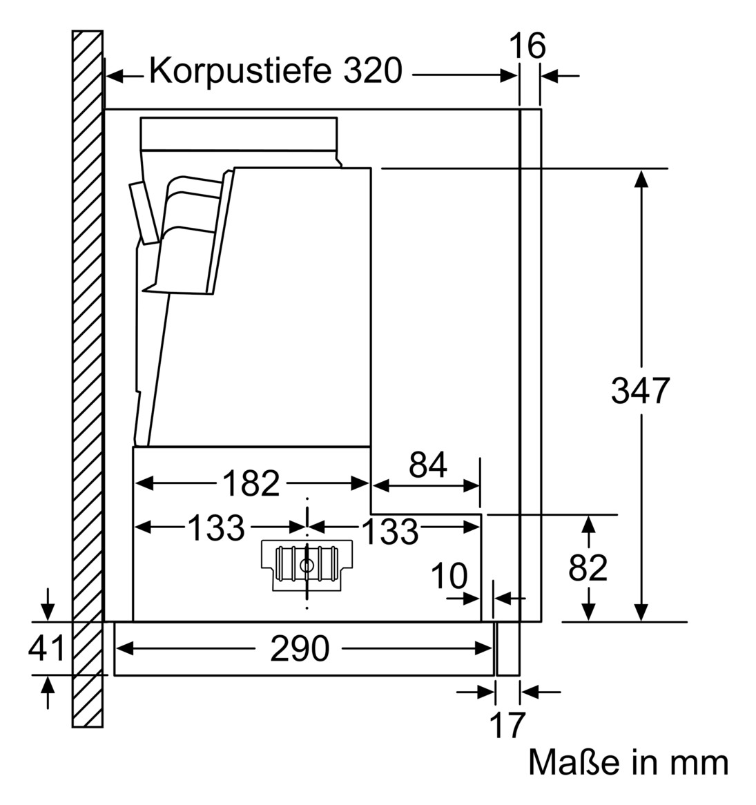 Dunstabzugshaube Flschirm 600mm si A LED 68dB 728cbm/h Ø120-150mm 4st Abl/Uml