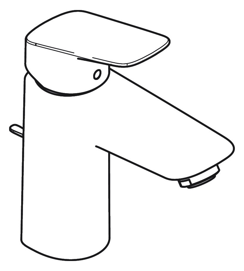 hansgrohe Waschtisch-Einhebelmischer Logis 100 CoolStart mit Zugstangen-Ablaufgarnitur, chrom