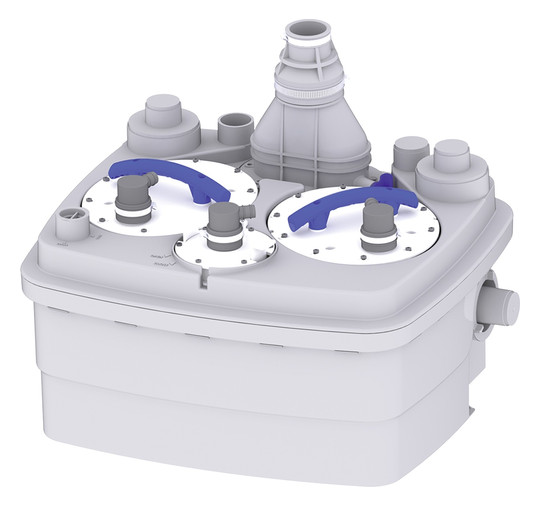 SFA Hebeanlage SaniCubic 2 Classic grau, mit Kabelalarmsystem