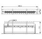Patchpanel 24Ports 1HE Cat6A Schirm RAL7035 19Zoll-Einbau