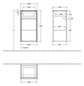 V&B Seitenschrank Collaro 40,4x74,8x34,9cm, Anschlag links, white wood