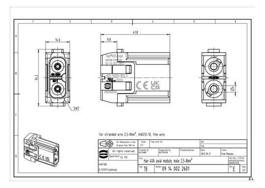 HART Axialschraubanschluß    09140022601 