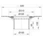 Dallmer Aufstockelement DallBit 618 zu Hof-/Parkdeckabläufen 605/606/615/616