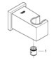GROHE Wandanschlussbogen Euphoria Cube 1/2", mit Wandbrausehalter, hard graphite