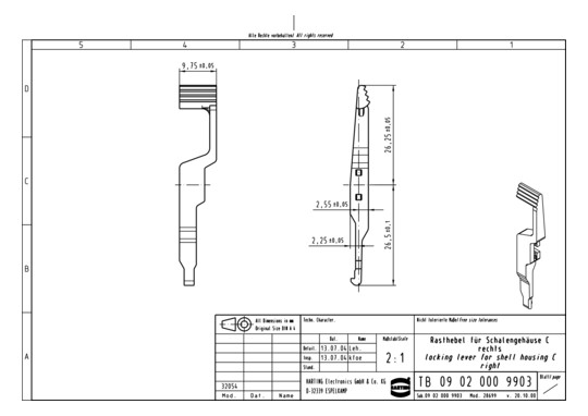HART HARTING RASTHEBEL FÜR   09020009903 