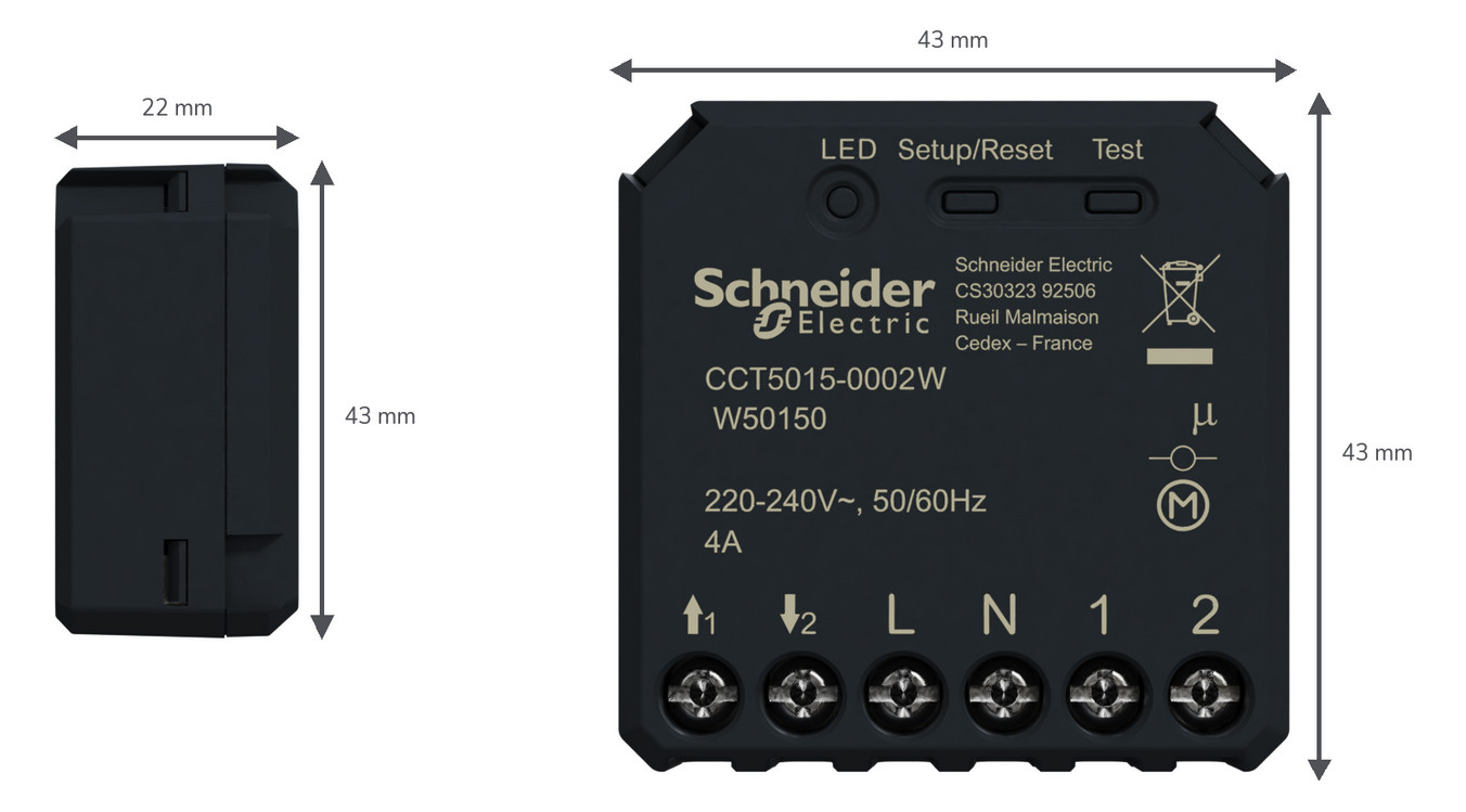 Jalousieaktor Funkb Wiser UP 1f 2Eing 4A