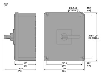Leergehäuse Schaltgeräte Kst IP65 Aufb 150x170x152mm Geeignet für NOT-AUS