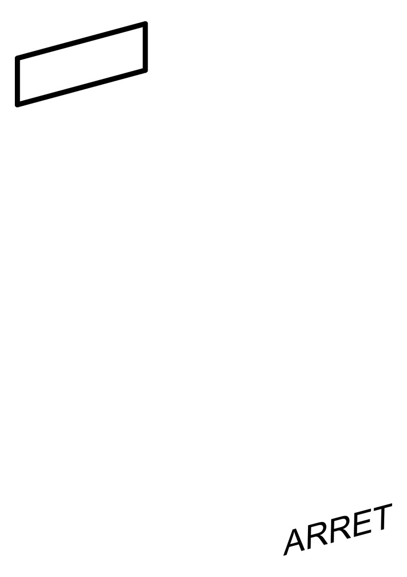 Bezeichnungsschild sw rechteck STOP deutsch Bez.Schild 27x8mm