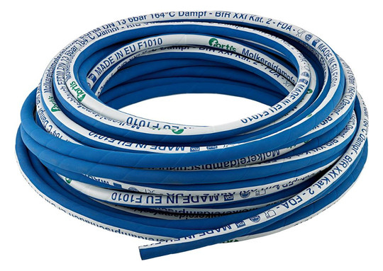 fortis-Molkereidampfschlauch EPDM, blau - 13x5,0mm