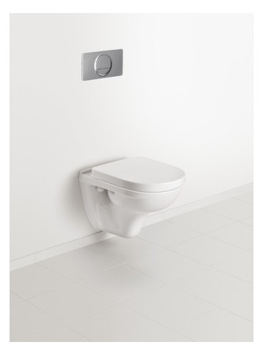 V&B WC-Sitz O.NOVO mit Quick Release und Soft Closing, Scharniere Edelstahl, weiß