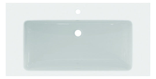 Ideal-Standard Möbel-Waschtisch i.life B 101x51,5x18cm, mit Hahnloch/Überlauf, weiß