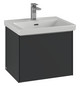 V&B Waschtisch-Unterschrank Subway 3.0 52,3x42,9x44,8cm, mit LED/Griff Volcano black, arizona oak